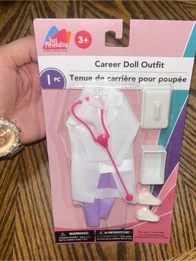 Barbie Career Doll Outfit Pink White Purple Stethoscope